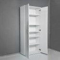 Mehrzweckschrank mit 6 Fächern, modernes Design, Weiß, Wohnzimmer, KimSpace 6WP Auswahl