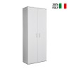 Mehrzweckschrank mit 6 Fächern, modernes Design, Weiß, Wohnzimmer, KimSpace 6WP Verkauf
