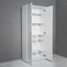 Mehrzweck-Besenhalter Schrank 2 Türen 6 Fächer Weiß KimMopp 6WP Aktion