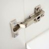 Mehrzweck-Besenhalter Schrank 2 Türen 6 Fächer Weiß KimMopp 6WP Rabatte