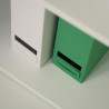 Mehrzweck-Besenhalter Schrank 2 Türen 6 Fächer Weiß KimMopp 6WP Lagerbestand