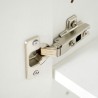 Mehrzweck-Besenhalter Schrank 2 Türen 6 Fächer Weiß KimMopp 6WP Modell
