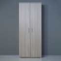 Mehrzweckschrank 2 Türen 6 Fächer Besenschrank Holz KimMopp 6OP Modell