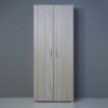 Mehrzweckschrank 2 Türen 6 Fächer Besenschrank Holz KimMopp 6OP Modell
