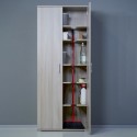 Mehrzweckschrank 2 Türen 6 Fächer Besenschrank Holz KimMopp 6OP Eigenschaften