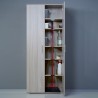 Mehrzweckschrank 2 Türen 6 Fächer Besenschrank Holz KimMopp 6OP Eigenschaften