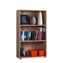 Niedriges Büroregal 3 Fächer 2 verstellbare Einlegeböden Holz Kbook 3SS Angebot