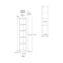 Modernes offenes Mehrzweck-Säulen-Bücherregal 5 Fächer Lipp Modell