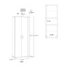 Moderner Design-Multifunktionsschrank Alès mit 5 Fächern und 2 Türen Kosten