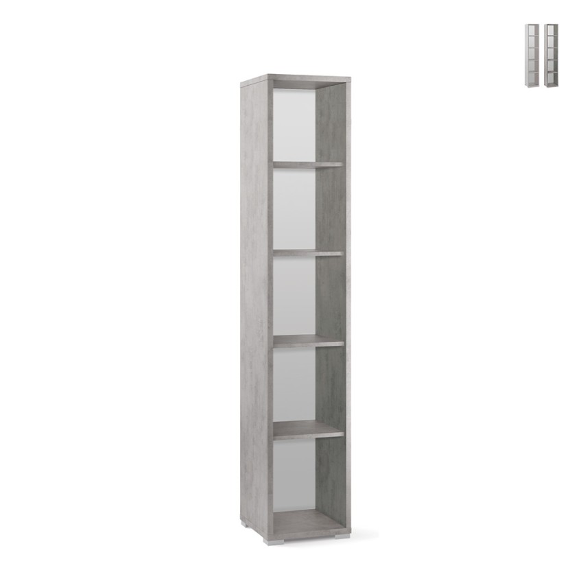 Moderner Standregal mit 5 offenen Fächern, vielseitig einsetzbar Hill Aktion Moderner Standregal mit 5 offenen Fächern, vielseitig einsetzbar Hill Aktion