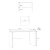 Büroschreibtisch für Homeoffice Modernes Design Simply 120 Auswahl