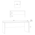 Design-Schreibtisch modern Büro Homeoffice Smart Working Simply 180 Auswahl