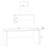 Modernes Bürodesign Schreibtisch smart working Simply 180 Auswahl
