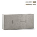 Moderne Anrichte mit 2 Türen und 4 Schubladen für das Wohnzimmer Cleore Katalog