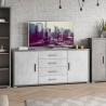 Moderne Anrichte mit 2 Türen und 4 Schubladen für das Wohnzimmer Cleore Kosten