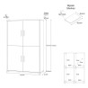 Moderner 4-türiger Sideboard-Schrank für Wohnzimmer Aimée 