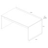 Büroschreibtisch Smart Working Modernes Design Studio Regular 150 Maße
