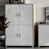 Sideboard Kommode 4 Türen Schrank modernes Wohnzimmer Maray Aktion