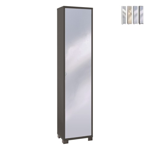 Spiegeltür-Säulenschrank 4 verstellbare Einlegeböden Beck Aktion