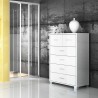 Moderne Design-Kommode 6 Schubladen Wohnzimmer Schlafzimmer Mera 