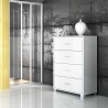 Moderne Kommode Büro Schlafzimmer 4 Schubladen Design Elita 