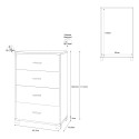 Moderne Kommode Büro Schlafzimmer 4 Schubladen Design Elita 