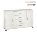 Sideboard Anrichte mit 2 Türen, 4 Schubladen, TV-Möbel Buffet Wohnzimmer Talia Lagerbestand