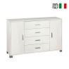 Sideboard Anrichte mit 2 Türen, 4 Schubladen, TV-Möbel Buffet Wohnzimmer Talia Auswahl