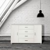 Sideboard Anrichte mit 2 Türen, 4 Schubladen, TV-Möbel Buffet Wohnzimmer Talia 