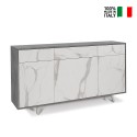 Moderner Wohnzimmer-Schrank 3 Türen 3 Schubladen Sideboard Küche Dalgo Lagerbestand