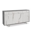 Moderner Wohnzimmer-Schrank 3 Türen 3 Schubladen Sideboard Küche Dalgo 