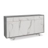 Moderner Wohnzimmer-Schrank 3 Türen 3 Schubladen Sideboard Küche Dalgo 