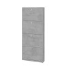 Schuhschrank Slim Design Modern mit 4 Türen für 10 Paar Schuhe Pica 