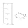 Schuhschrank Slim Design Modern mit 4 Türen für 10 Paar Schuhe Pica 