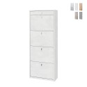 Moderne Schuhschrank 4 Türen mit Schublade für 20 Paar Schuhe Cadre Aktion
