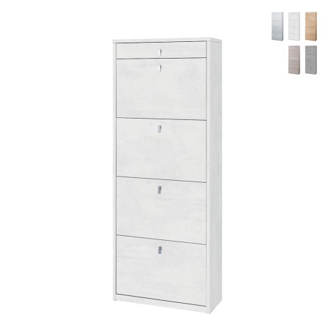 Moderne Schuhschrank 4 Türen mit Schublade für 20 Paar Schuhe Cadre Aktion