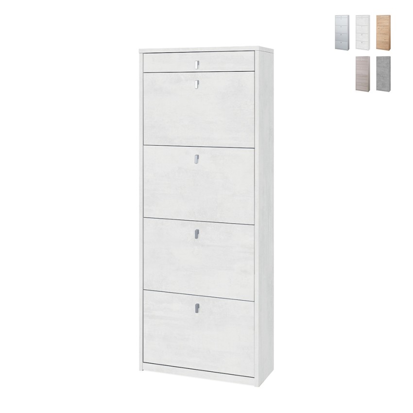 Moderne Schuhschrank 4 Türen mit Schublade für 20 Paar Schuhe Cadre Aktion Moderne Schuhschrank 4 Türen mit Schublade für 20 Paar Schuhe Cadre Aktion