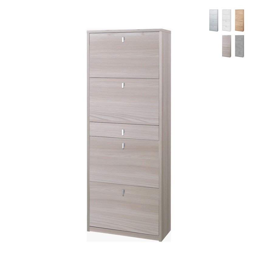 Schuhschrank mit 4 Türen und Schublade für 20 Paar Schuhe, modernes Design Guty Angebot Schuhschrank mit 4 Türen und Schublade für 20 Paar Schuhe, modernes Design Guty Angebot