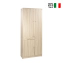 Mehrzweck-Kleiderschrank mit 6 Regalböden, Schublade und 3 Türen WIlton Katalog