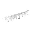 Infrarotheizung Innen Außen Fernbedienung Schuko-Stecker Iris 1200W 