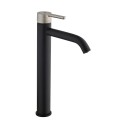 Schwarzer Waschbecken-Einhebelmischer, hohe Ausführung, matt - Mugello Angebot