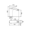 Chrom Bidet-Mischbatterie modernes Design Surf Verkauf