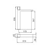 Hoher Waschtischmischer Wasserhahn Modernes Design Chrom Domus Verkauf