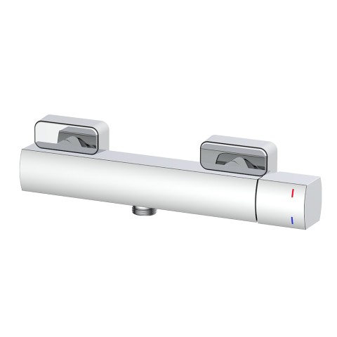 Externer Duschmischer modernes Design 1-Wege-Umsteller verchromt Domus Aktion