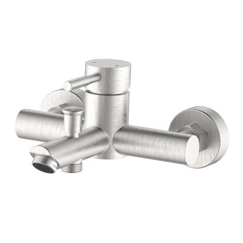 Antea 2-Wege-Badewannenarmatur, Einhebelmischer, modernes Design, aus Edelstahl Aktion