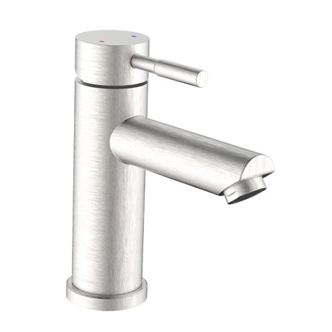 Wasserhahn Waschbeckenmischer Badezimmer Küche Gebürsteter Stahl Antea