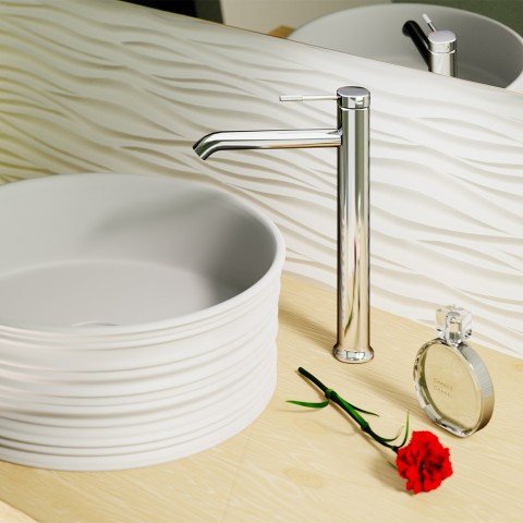Hoher Waschtischmischer in Chrom, modernes Design Riviera Aktion
