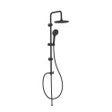 Schwarze Duschsäule aus Stahl mit 4-Strahl-Handbrause, modernes Design Mamba Verkauf