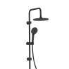 Schwarze Duschsäule aus Stahl mit 4-Strahl-Handbrause, modernes Design Mamba Angebot