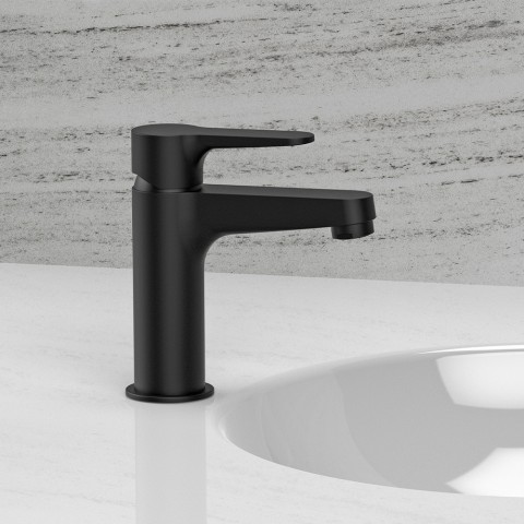 Schwarzer Waschbeckenarmatur im modernen Design Aurora Aktion